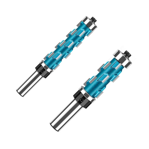 2PCS Edges Trimming Router Bit Double Bearing Flush Trim Router BitAlloy Construction For Machine Woodworking