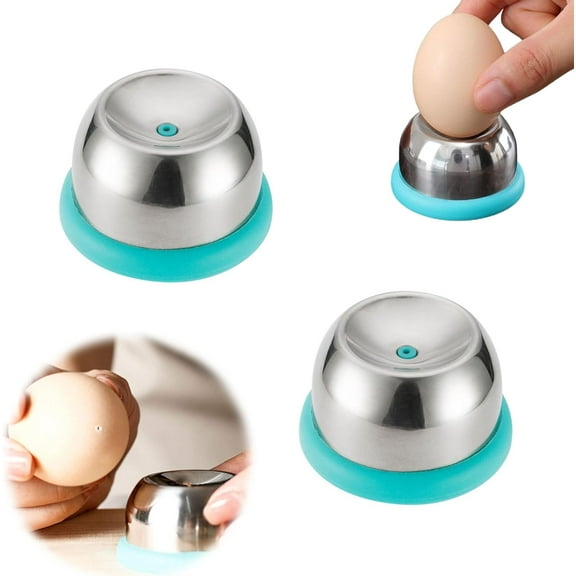 2PCS Egg Piercer for Raw Eggs, Stainless Steel Needle Egg Punch, Great Eggshell Peeler Tool to Get Good Hard Boiled Eggs, Anti-rust Easy Egg Peeler Kitchen Tools