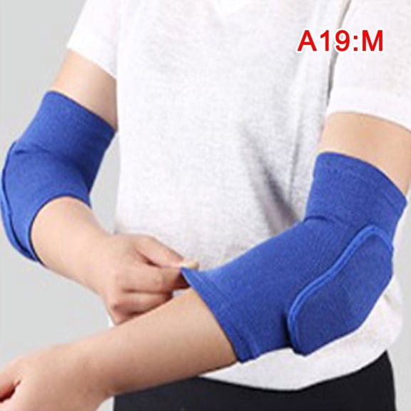 2PCS Elastic Elbow Pads Thickened Sponge Elbow Knee Protectors Guard Basketball