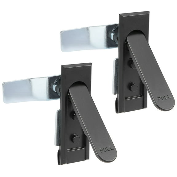 2PCS Electric Cabinet Panel Cam Lock Pull Type Door Lock Black 717-1