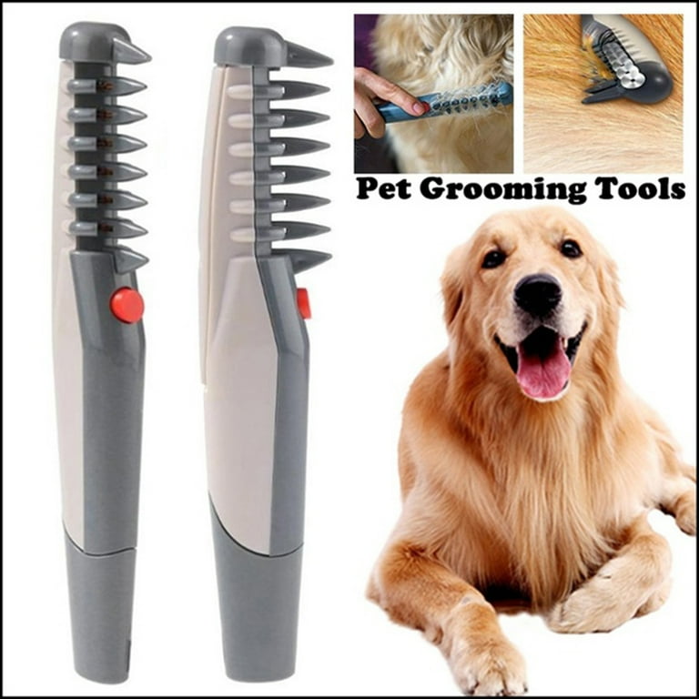 2PCS Electric Pet Grooming Tools Hair Trimming Grooming Comb Dog Cat Hairdressing Tool Pet Hair Scissor Trimmer Comb Walmart