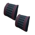 thumbnail image 1 of 2PCS Electronic Massage Pillow & Seat Cushion Back Massager, Heated Vibration, for Car/Chair, with Adapter, Full Body Use, 1 of 6