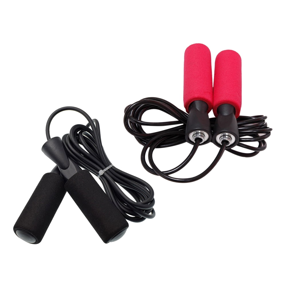 2PCS Exercise Jump Rope Fitness Bearing Skipping Ropes Gym Workout