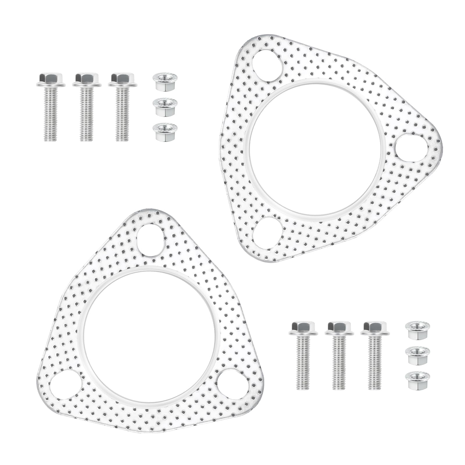 Exhaust Manifold Flange Bolts & U-Nuts Hardware Kit – 2 Sets For