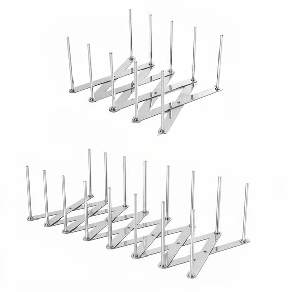 2PCS Expandable Multi-Use Organizer Rack Versatile Home and Office Storage