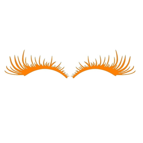 2PCS Eyelashes Car Sticker, Car Decal Stickers Auto Decals Reflective Headlight Scratches Mark Sticker Automotive Headlamps 3D Stripe Styling Stickers (Sold without manufacturer warranty)