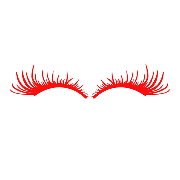 2PCS Eyelashes Car Sticker, Car Decal Stickers Auto Decals Reflective Headlight Scratches Mark Sticker Automotive Headlamps 3D Stripe Styling Stickers (Sold without manufacturer warranty)