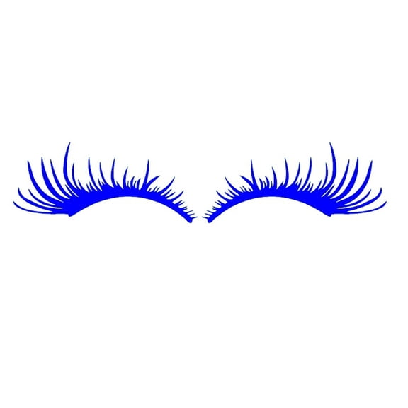 2PCS Eyelashes Car Sticker, Car Decal Stickers Auto Decals Reflective Headlight Scratches Mark Sticker Automotive Headlamps 3D Stripe Styling Stickers (Sold without manufacturer warranty)