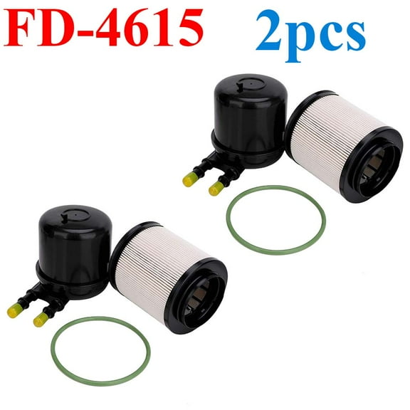 2PCS FD-4615 Diesel Fuel Filter Kit BC3Z9N184B For Ford 11-16 6.7L Diesel