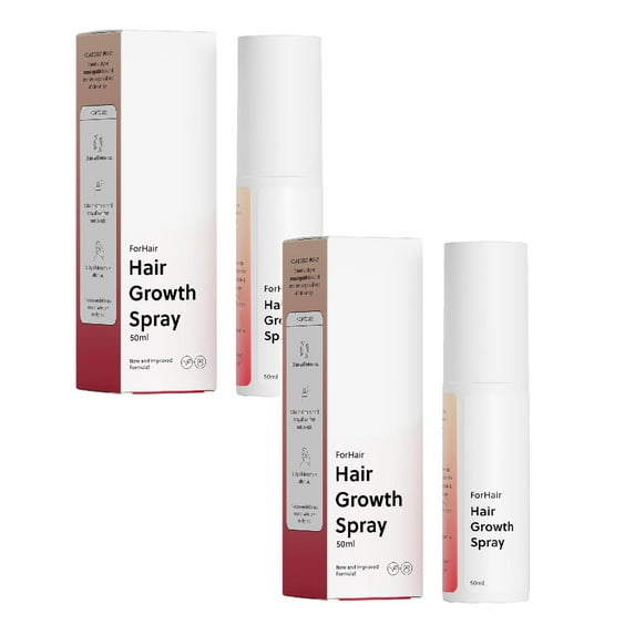 2PCS FORCHICS Hair Growth Spray - Hair Oil Mist,Moisturizing Leave-In Conditioner,Anti-Frizz Scalp Treatment,Vegan Hair Care Formula,1.7 fl oz, for All Hair Types Makeup Organizers