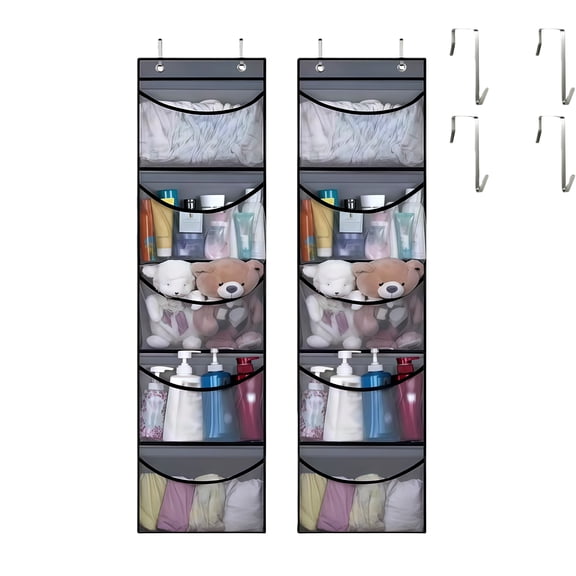 2PCS Fabric Pocket Closet Organizer for Underwear and Accessories Storage