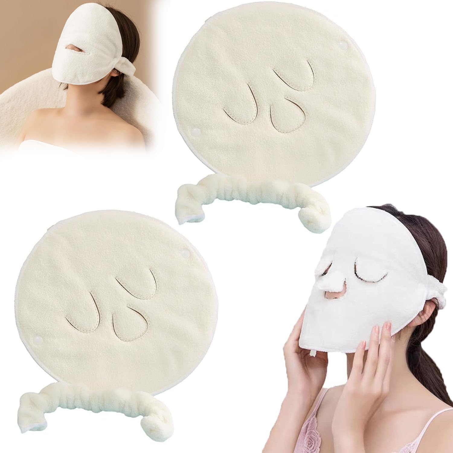 2PCS Face Steaming Towel,Face Mask Towel,Steam Face Mask Towel,Hot