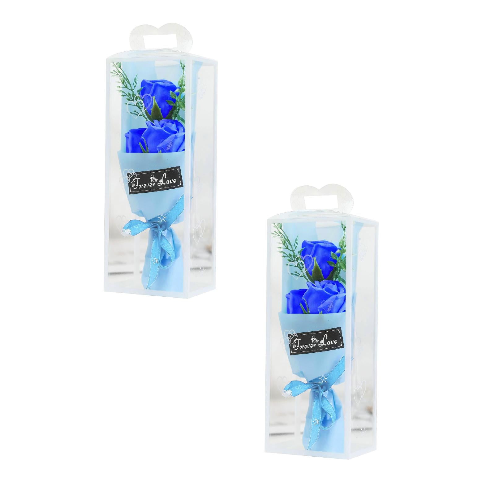 2PCS Fake Flower Bouquet, Mothers Day Bouquet Doll Girl's Birthday Gift