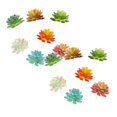 2PCS Fake Flower Bouquet, PlasticGreenery Flowers Faux Outdoor Plants