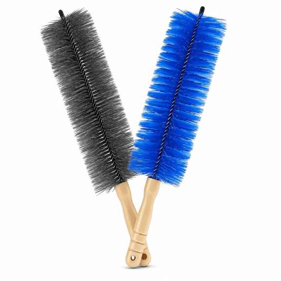 2PCS Fan Cleaning Brush, New Bendable Microfiber Head Dusting Brushes, Remover Washable Ideal for Electric and Blind, Home Car Vents, Air Conditioning, Curtain