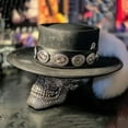 thumbnail image 1 of 2PCS Fashion Flat Top Wool Hat Solid Color Pure, 1 of 5