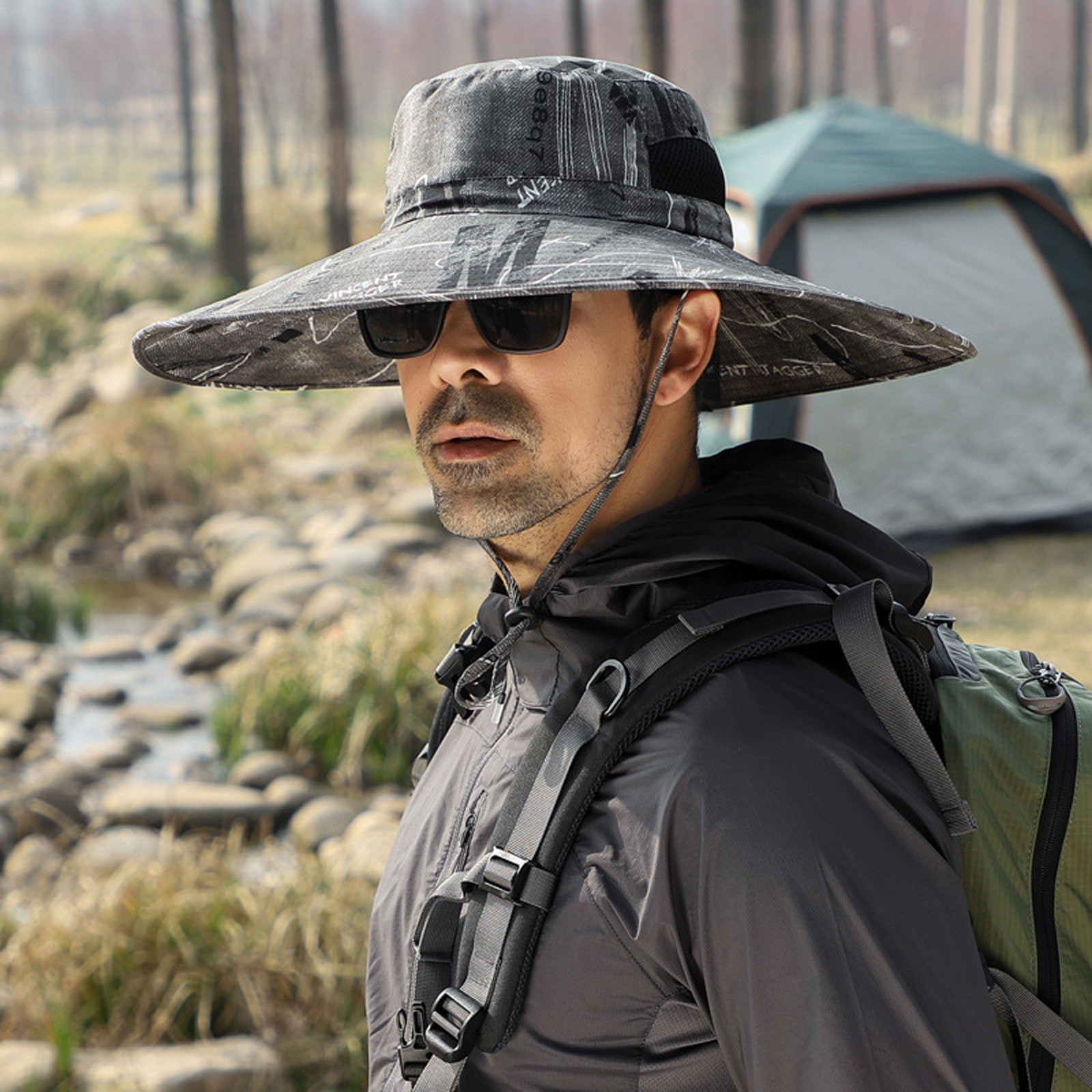 2PCS Fat People Big Head Around Thin Hat Men Summer Outdoor Large Number More Than 60CM Visor