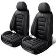 thumbnail image 1 of 2PCS Faux Leather Full Coverage Car Seat Protectors Fit for Chevy 99% Car Models,Waterproof Automotive Seat Cover for Cars(Black), 1 of 7
