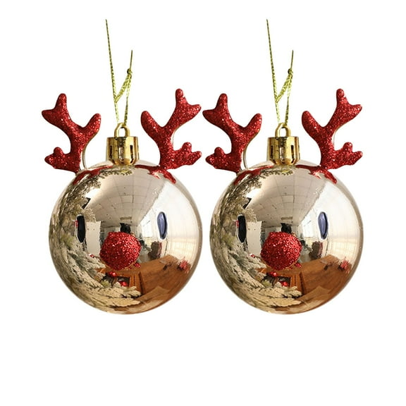 2PCS Festival Chrismas Tree Pendant Hanging Ornament Garden Party Decor Christmas Decoration Ball Party
