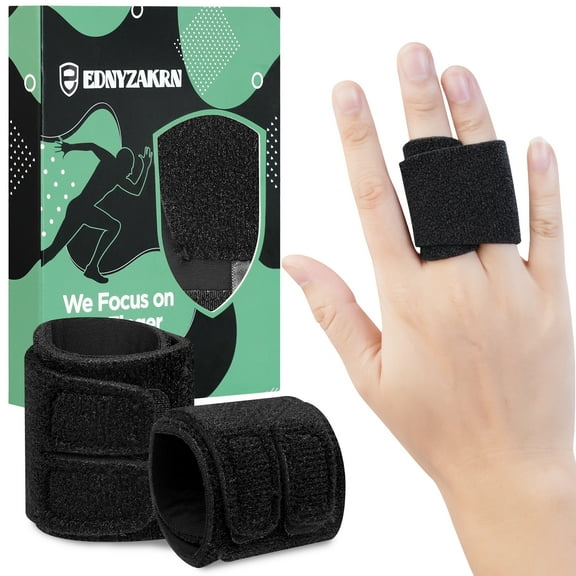 2PCS Finger Buddy Straps for Arthritis, Finger Brace for Sport, Basketball, Tennis, Volleyball