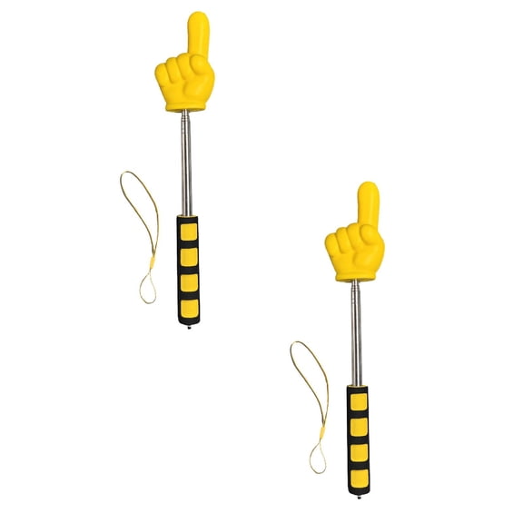 2PCS Finger Pointer Stick, 2025 New Telescopic Finger Reading Stick, Stainless Steel Telescopic Pointer,Durable Telescopic Stick,Retractable Pointing Stick for Teachers' Classroom Auxiliary Tools