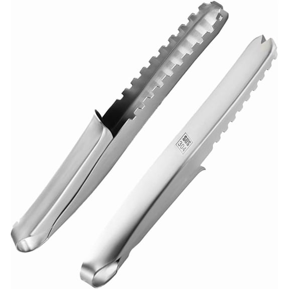 2PCS Fish Scaler, Thickened Stainless Steel Fish Scale Remover, Efficient Fish Scaler Remover No Mess, Sturdy Fish Descaler Tool with Non-Slip Handle, Fish Scaler Tool, Fish Scraper