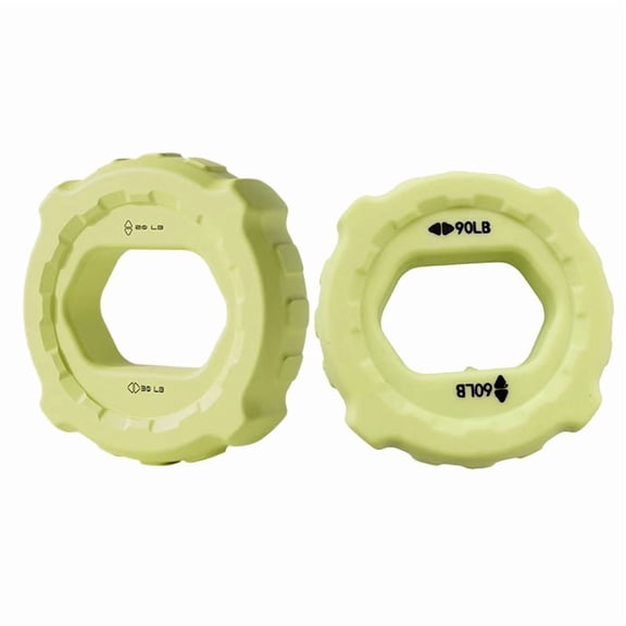 2PCS Fitness Finger Gripper Ring Silicone Hand Muscle Strengthener Ring Wrist Finger Trainer Exercise Fluorescent Green,2 x Grip Strength Trainer,Fluorescent Green