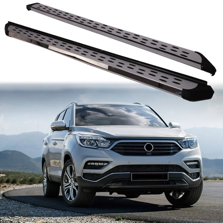 2PCS Fixed Running Boards Fits for Ssang Yong Rexton 2018-2025 Side Step Pedals with brackets