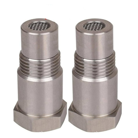 2PCS Fixed Sensor Adapter, Automotive Spark Plug Parts, Stainless Steel Pipe Coupling Fittings