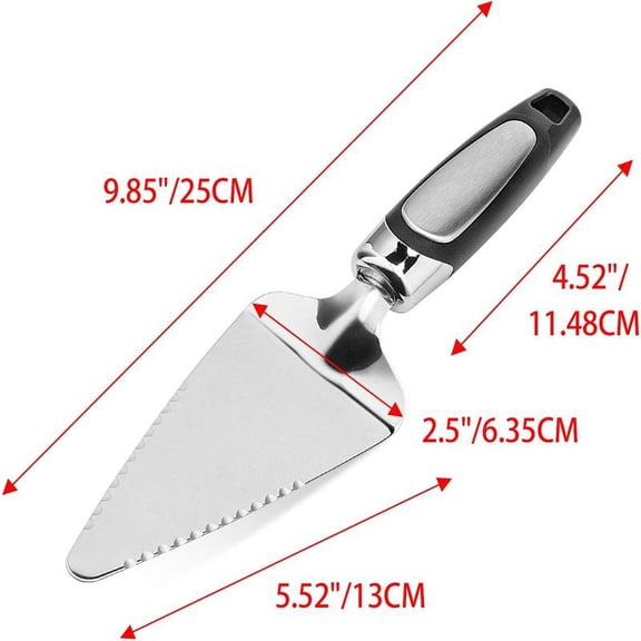 2PCS Flatware Pie Server Stainless Steel Cake Cutter, Pizza/Tart/Dessert Slicer.