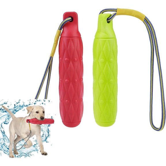 2PCS Floating Dog Toys for Water Fetch, Interactive Dog Toys, 11.8 Dogs Water Toy, Dog Pool Float with Rope, Pet Floats for Pool for Small Medium Large