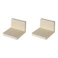 thumbnail image 1 of 2PCS Floating Shelf Wall Hanging Shelf No Punching Floating Shelf White Ledges with Self Hanging Rack Suitable for Living Room Kitchen and Bathroom Home Decor, 1 of 6