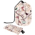 2PCS Floral Art Pattern Travel Cosmetic Bag Your Ultimate Makeup