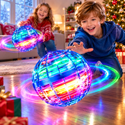 2PCS Flying Orb Ball, Hover Boomerang Ball Fidget Spinner, Flying Spinner Ball Toy with RGB LED Light Mini Hand Ball, Cool Stuff Toys Gift Boys Girls Quick Teens Indoor Outdoor