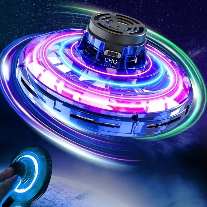 2PCS Flying Spinner Mini Ball, Hand Controlled Boomerang Ball, Flying Ball Toy, Mini UFO Ball Flying Fidget Spinner with Lights, Christmas Birthday Party Cool Toys Gifts for Girls Boys