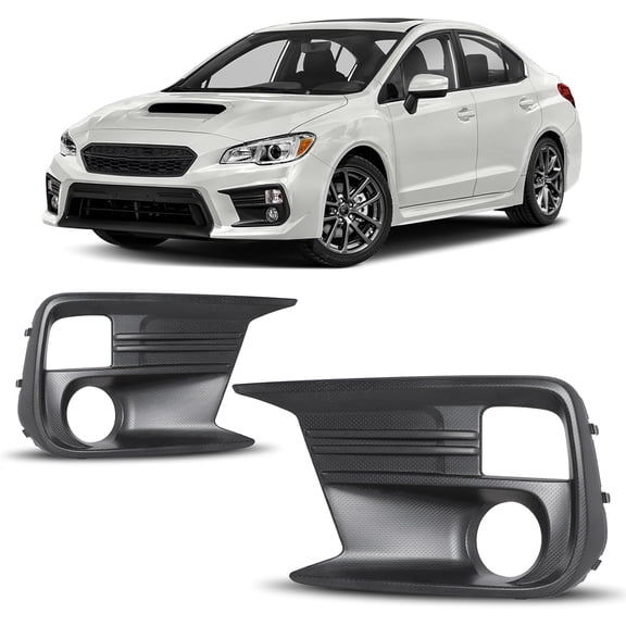 2PCS Fog Light Bezels for 2018 2019 2020 2021 Subaru WRX/WRX STI,ABS Material Fog Lamp Cover Replacements Driver and Passenger Side