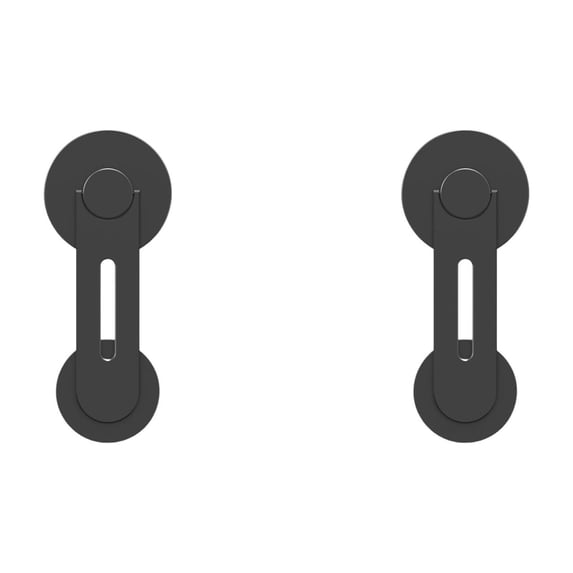 2PCS Foldable 2-in-1 Magnetic Device Stand, Adjustable Height Vertical Metal Holder, Dual Laptop & Smartphone Desktop Support for Office & Home Workspace Use