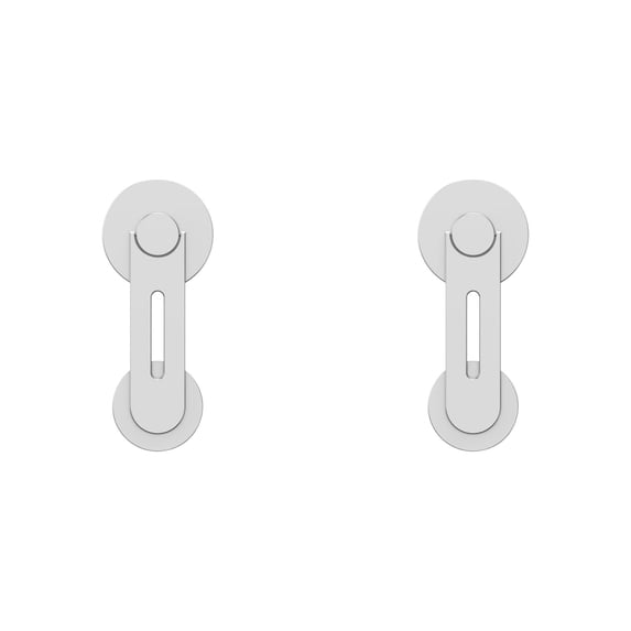 2PCS Foldable 2-in-1 Magnetic Device Stand, Adjustable Height Vertical Metal Holder, Dual Laptop & Smartphone Desktop Support for Office & Home Workspace Use