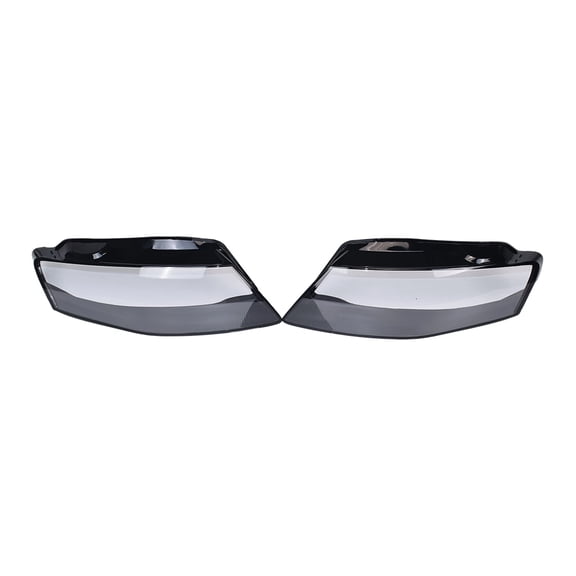 2PCS For 2009-2012 Audi A4 Left & Right Headlamp Cover Headlight Lens Cover