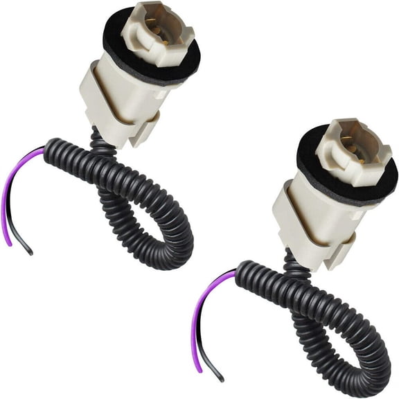 2PCSFor Ford Bronco/Explorer/Ranger/F-150 License Plate Light Socket Wiring Harness Pigtail