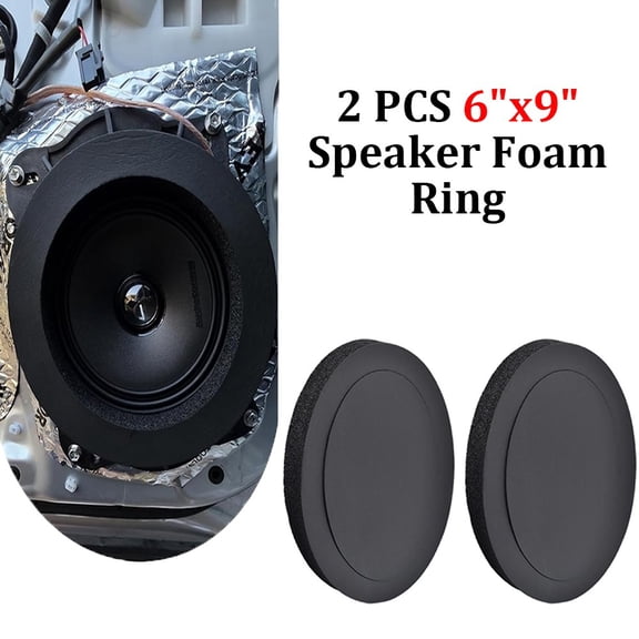 2PCS For RAM 6"x9" Door Speaker Foam Gaskets Bass Sound Insulation Seal Rings