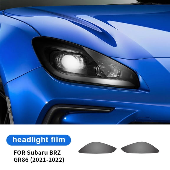 2PCS For Subaru BRZ GR86 2021 2022 2023 2024 Car Headlight Protective Film Front Light TPU Sticker Transparent Accessories.