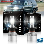 2PCS For Toyota 4Runner 1996 1997 1998 1999 2000 2001 2002 LED Headlight Bulbs Kit H4 9003 High/Low Beam 6000K