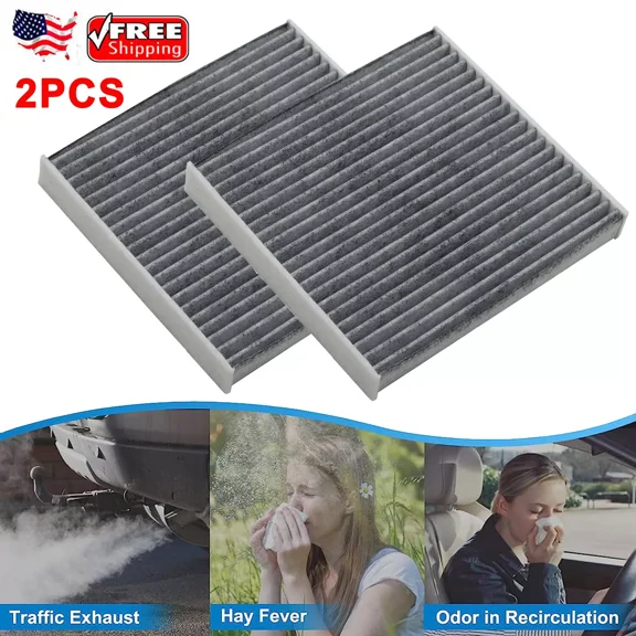2PCS For Toyota A/C CABIN Activated Carbon AIR FILTER 87139-YZZ20 87139-YZZ08 US