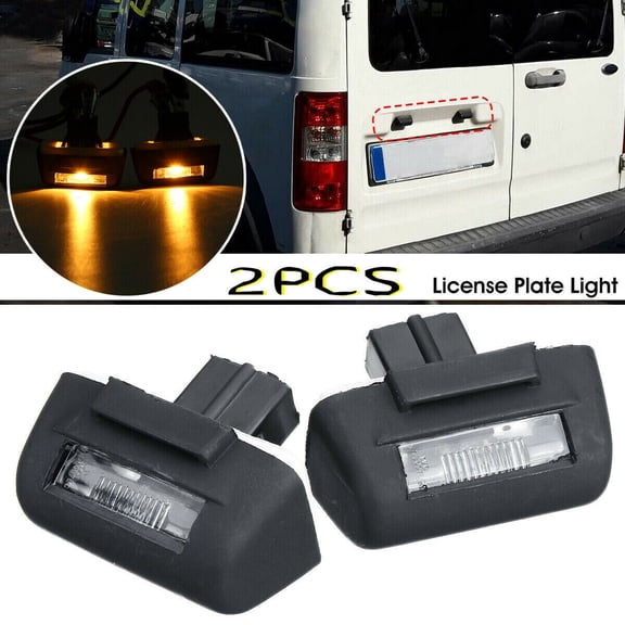 2PCS Ford Transit Rear Back License Number Plate Lightr Lamp MK5 MK6 1985-2013