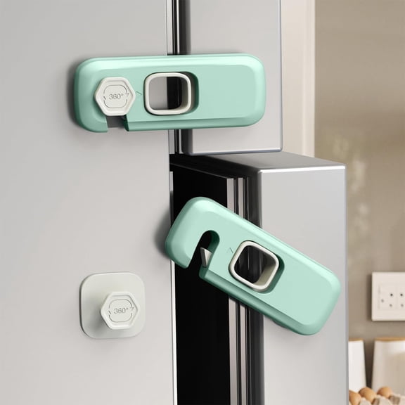 2PCS Fridge Lock，Refrigerator Lock For Kids，Childproofing Freezer Door Latches，Child Proof Door Lock For Drawers, Refrigerators, Doors.