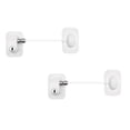 thumbnail image 1 of 2PCS Fridge Lock, Upgraded Refrigerator Lock for Freezer, Cabinets and Drawers, Air Fryer, Closets, Windows, Doors, Durable ABS with Backing, No Tools Needed, 1 of 7