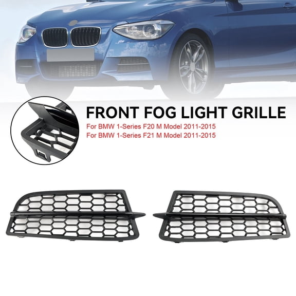 2PCS Front Bumper Fog Light Cover Bezel Grill Grille Fit BMW F20 F21 11-15 M #1