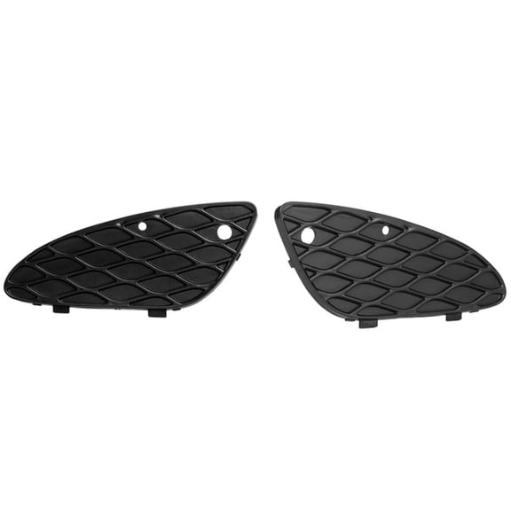2PCS Front Bumper Lower Grill Cover Side Vent for - W211 E-Class E320 E500 2003-2006, Left & Right,2 x Front Bumper Cover,Black