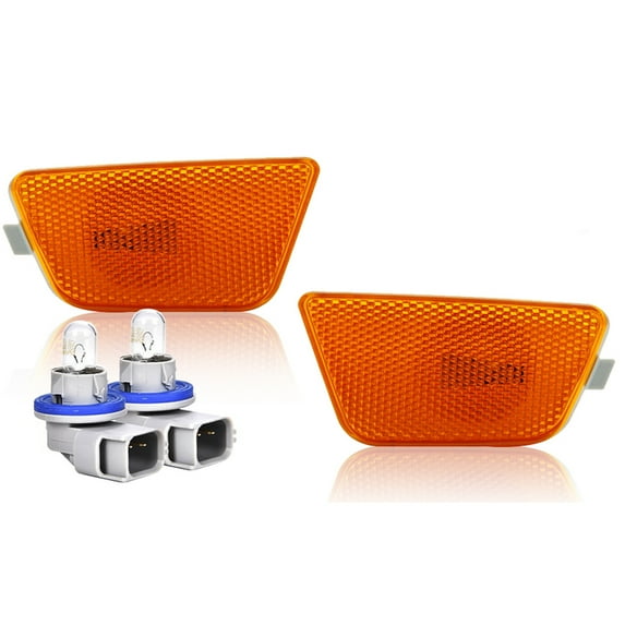 2PCS Front Bumper Mounted Side Marker Light Assembly LH RH for Chevy Cruze 2011-2015